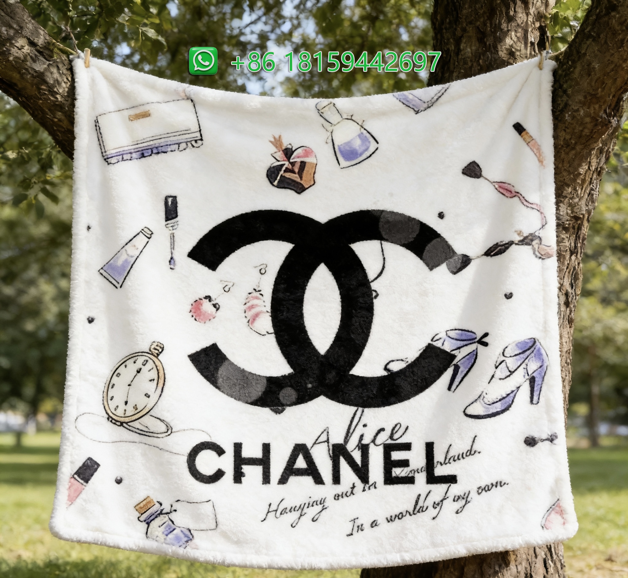 Chanel Throw Blankets